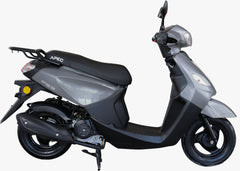 Scuter pe benzina, PS3, viteza maxima 45 km pe ora, 49 cc, Gri, Permis AM sau B