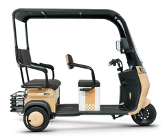 Tricicletă electrică Kuba Optimus Ultra cu cabină Max 1300W 72V 20Ah, fără permis , omologat RAR, 3 persoane