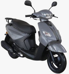 Scuter pe benzina, PS3, viteza maxima 45 km pe ora, 49 cc, Gri, Permis AM sau B