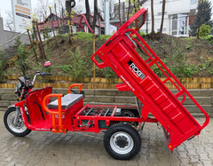 RDB XL4 GRANDE, Triciclu Electric, Basculabil, Fără Permis, 25 Km/H, Omologat RAR, 4000W, 750 KG, Bena 1.5m