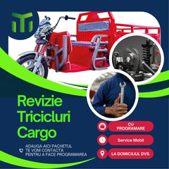 Pachet revizie La Domiciliu pentru Triciclurile de marfa