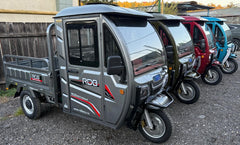 Triciclu electric, MAX-Klass4, Cabina Inchisa, Fara permis, 4000W, 25km/h, Cu Volan, Omologat RAR