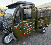 Triciclu electric, MAX-Klass4, Cabina Inchisa, Fara permis, 4000W, 25km/h, Cu Volan, Omologat RAR