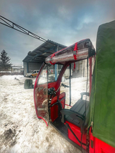 Inchidere cabina frontala triciclu, din folie cauciucata