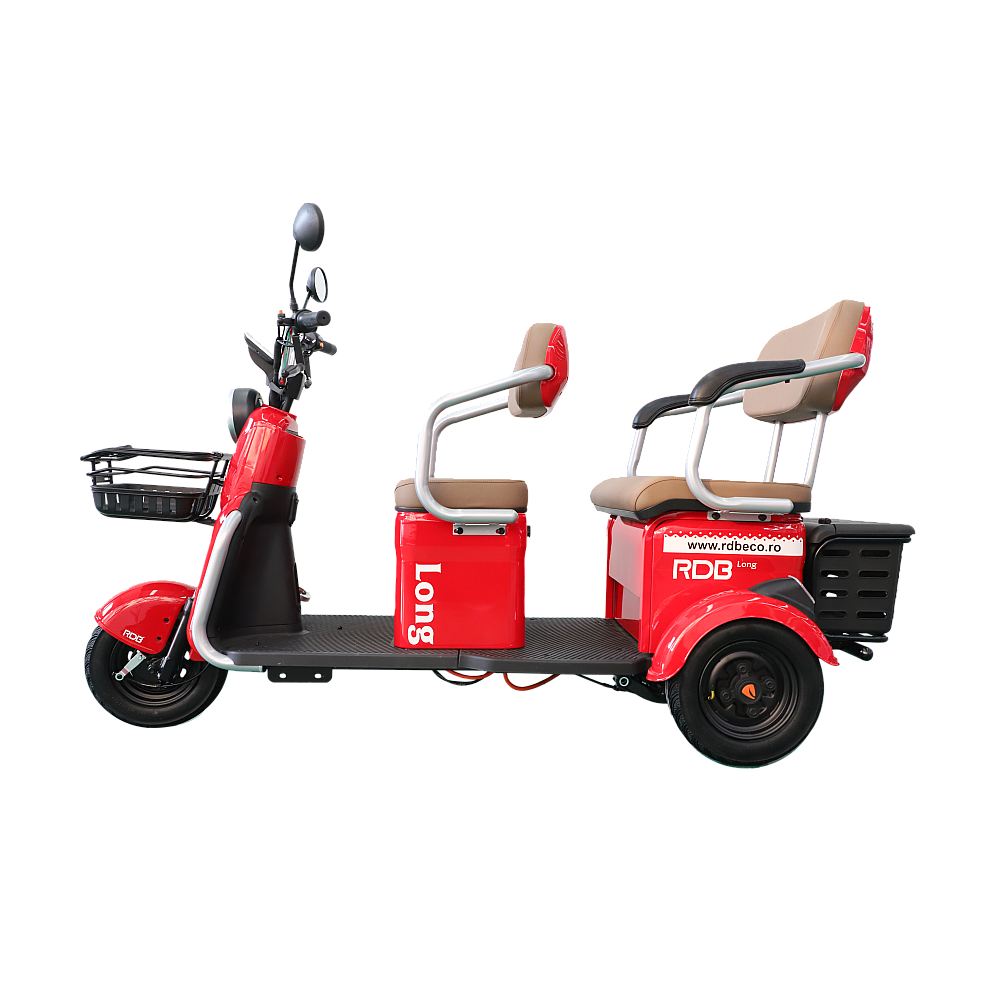 Triciclu Electric LONG, fara permis, 1800W, 25km/h