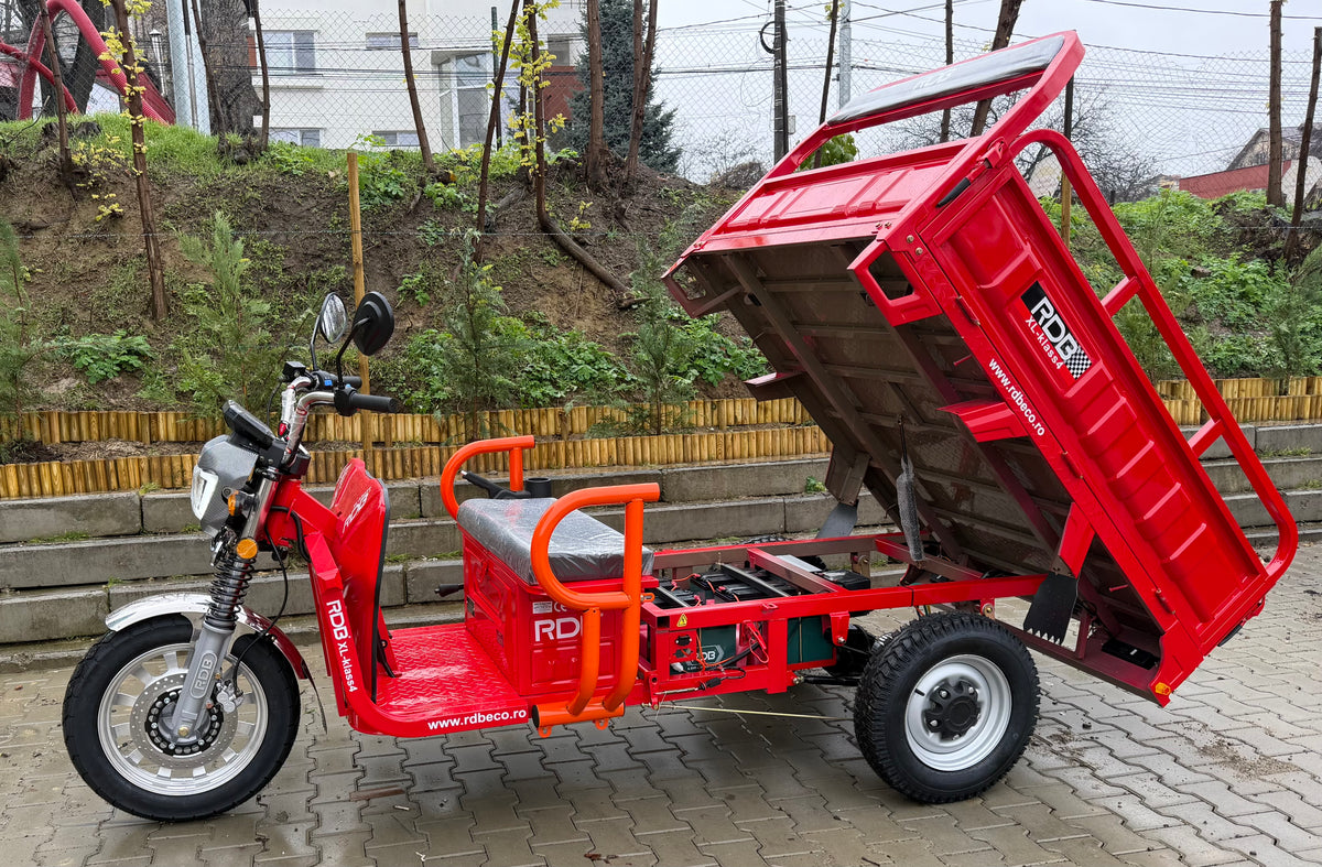 Triciclu electric XL4 GRANDE 4000W, 72V 45Ah, 25km/h, Omologat RAR - Cel mai mare triciclu fara permis