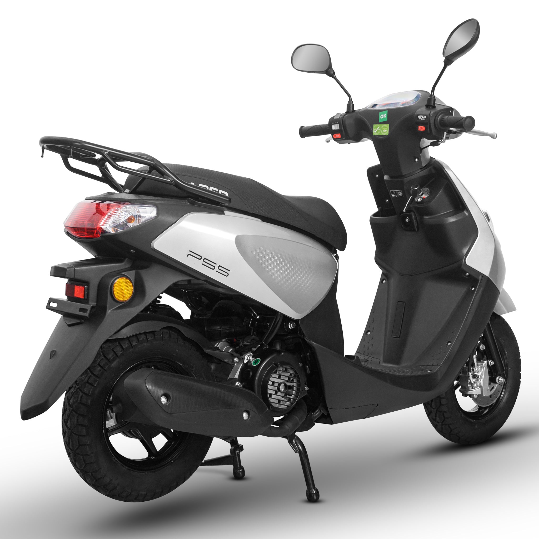 Scuter pe benzina PS5, viteza maxima 80 km pe ora, 125 cc, euro5, in 4 timpi, Permis categoria B
