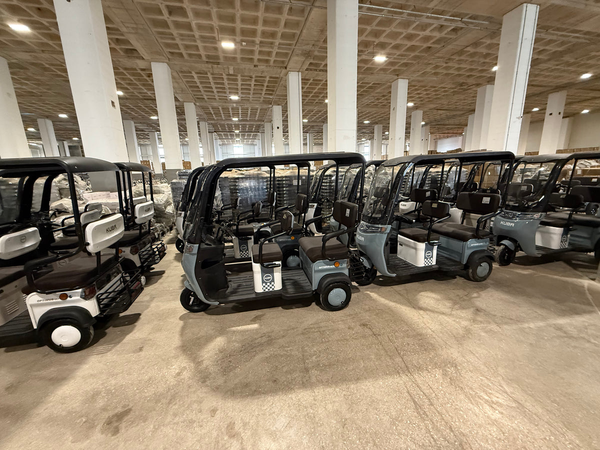 Tricicletă electrică Kuba Optimus Ultra cu cabină Max 1300W 72V 20Ah, fără permis , omologat RAR, 3 persoane