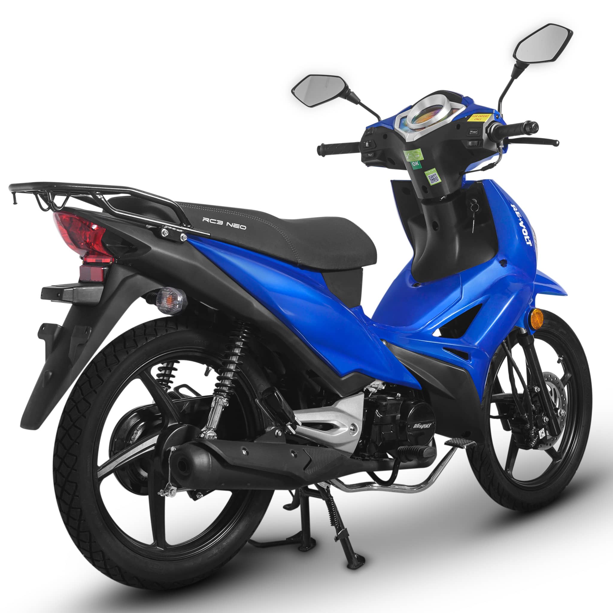 Scuter pe benzina, 125 cc, euro5, in 4 timpi, Revolt NEO, albastru