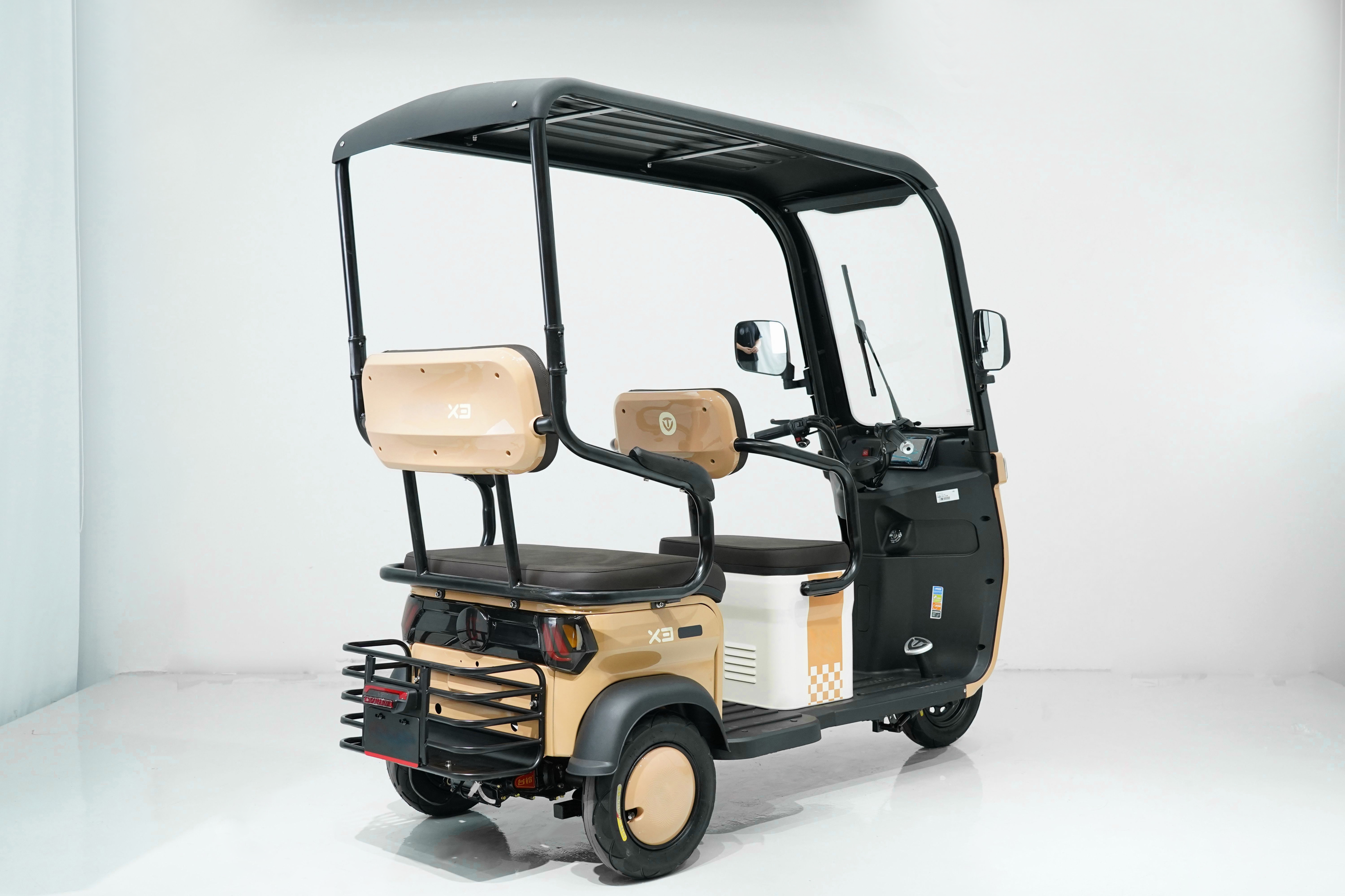Tricicletă electrică Kuba Optimus Ultra cu cabină Max 1300W 72V 20Ah, fără permis , omologat RAR, 3 persoane