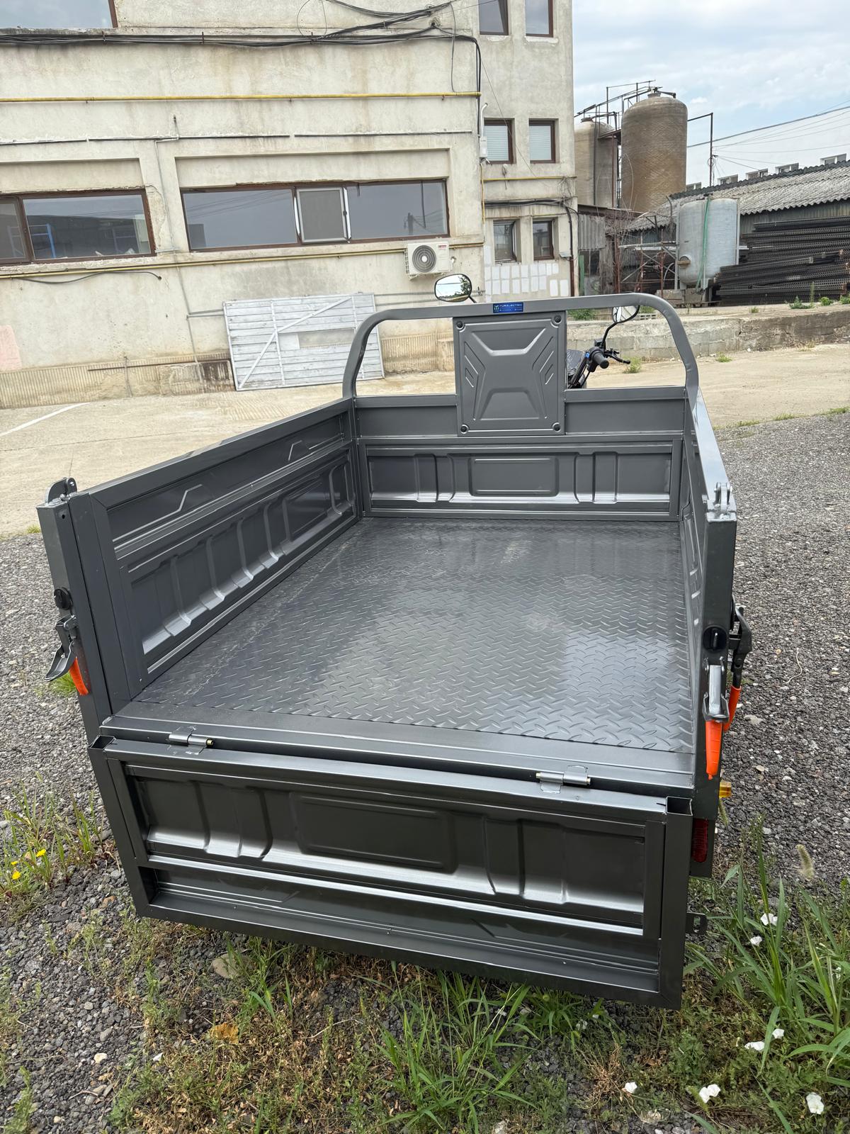 XL4, 4000W, triciclu electric cu benă XXL, basculabil, fără permis , BASCULARE HIDRAULICA