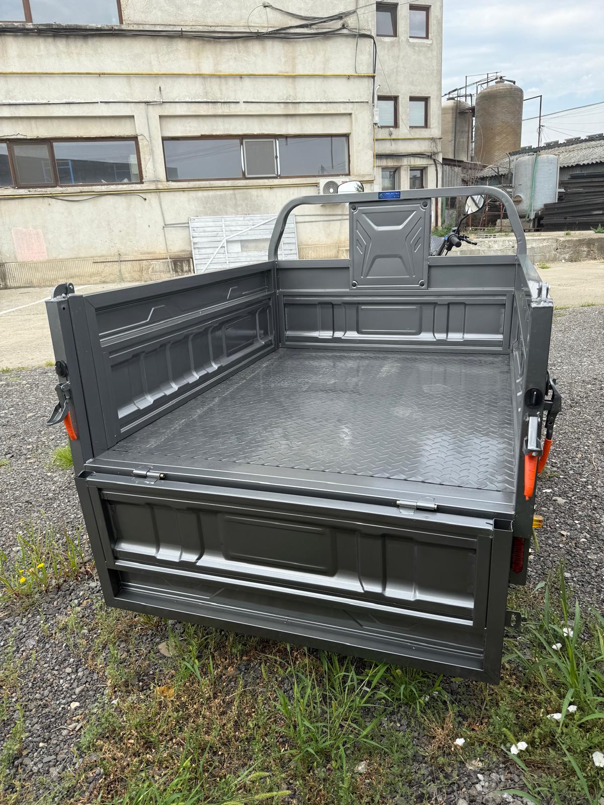 XL4, 4000W, triciclu electric cu benă XXL, basculabil, fără permis , BASCULARE HIDRAULICA