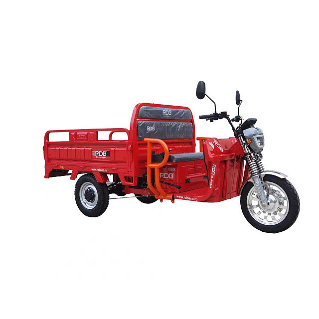 RDB XL4 GRANDE, Triciclu Electric, Basculabil, Fără Permis, 25 Km/H, Omologat RAR, 4000W, 750 KG, Bena 1.5m