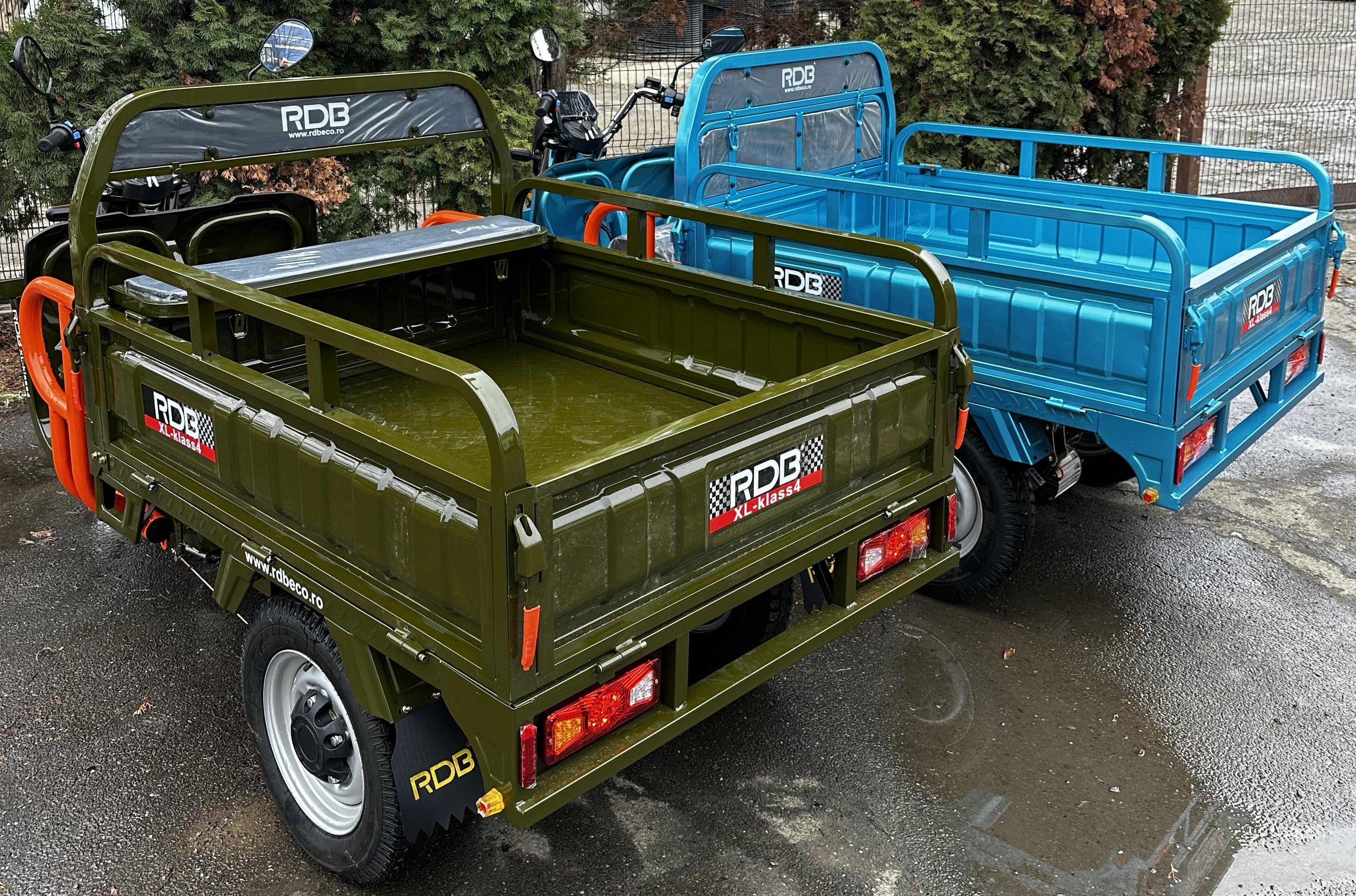 XL4, 4000W, triciclu electric cu benă, basculabil, fără permis