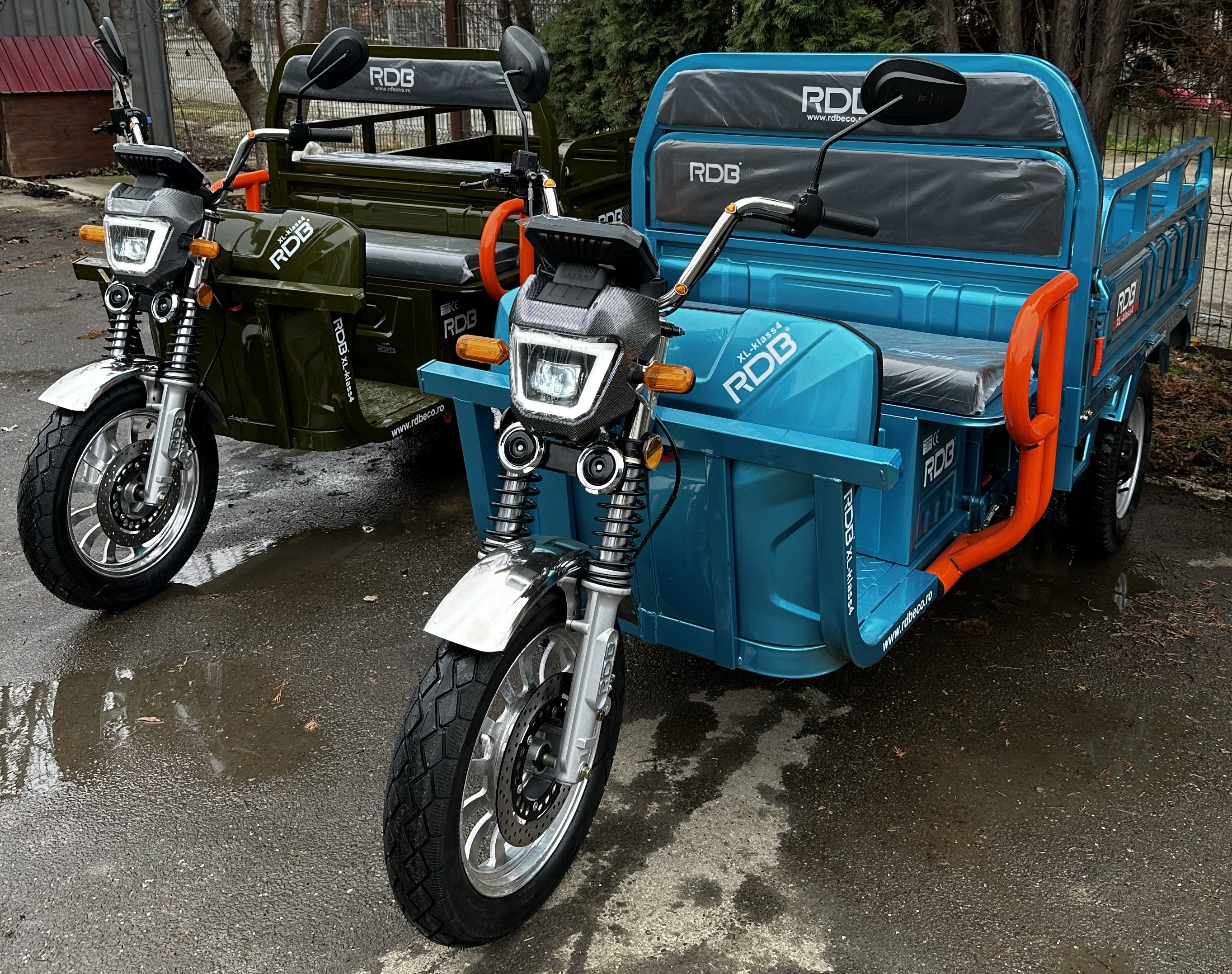 XL4, 4000W, triciclu electric cu benă, basculabil, fără permis