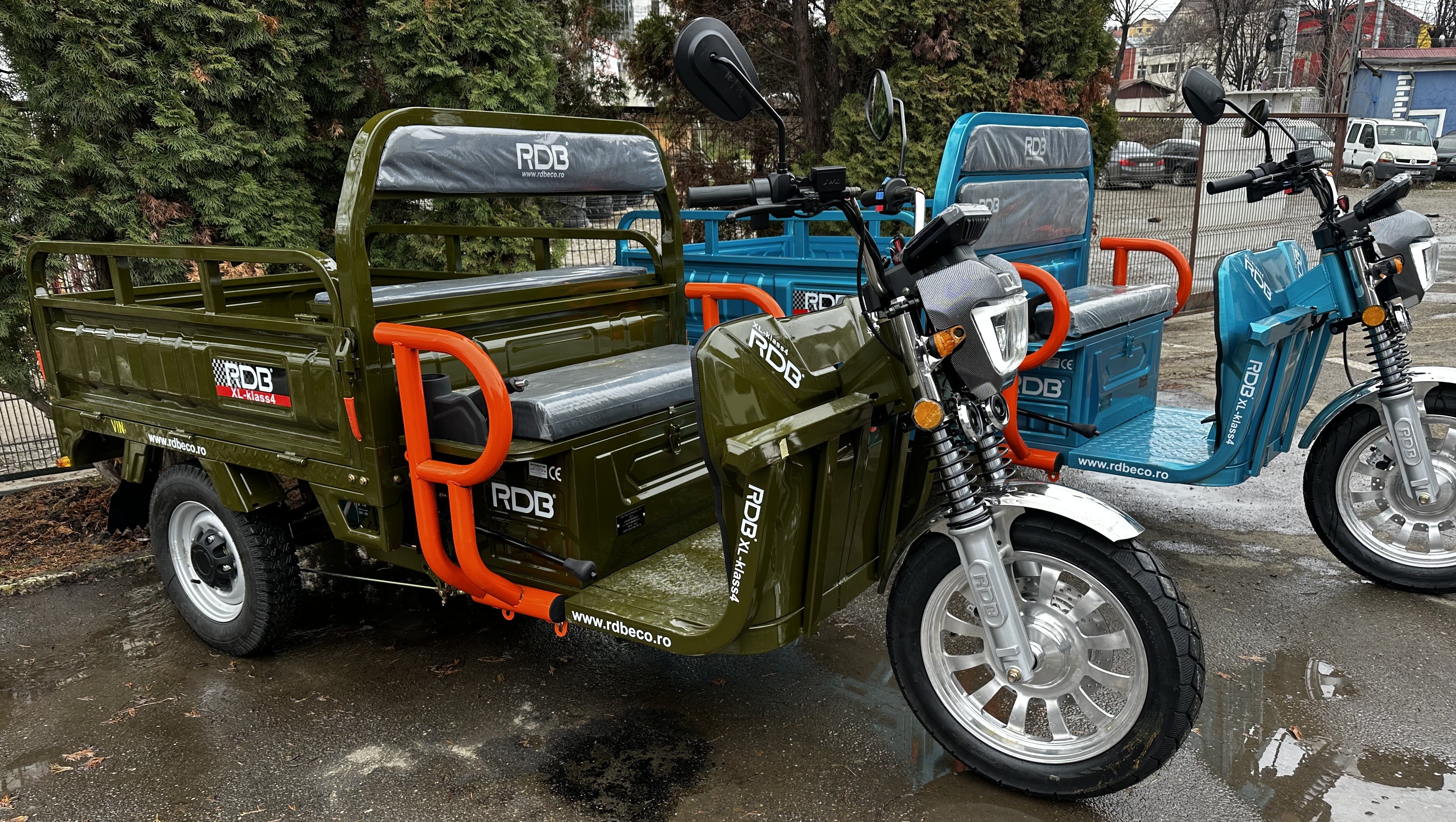 XL4, 4000W, triciclu electric cu benă, basculabil, fără permis