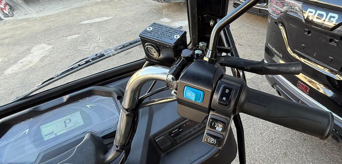 RDB XM Klass, Triciclu Electric fara permis, basculabil , Radio , Bord complet , Bluetooth, Omolgat RAR